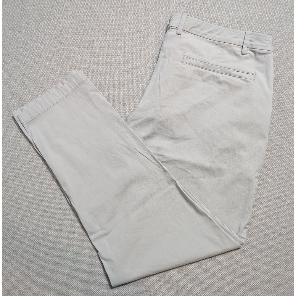 Birddogs Pants Men's Stone 36x32 Cotton Blend Stretch Chino Golf Travel